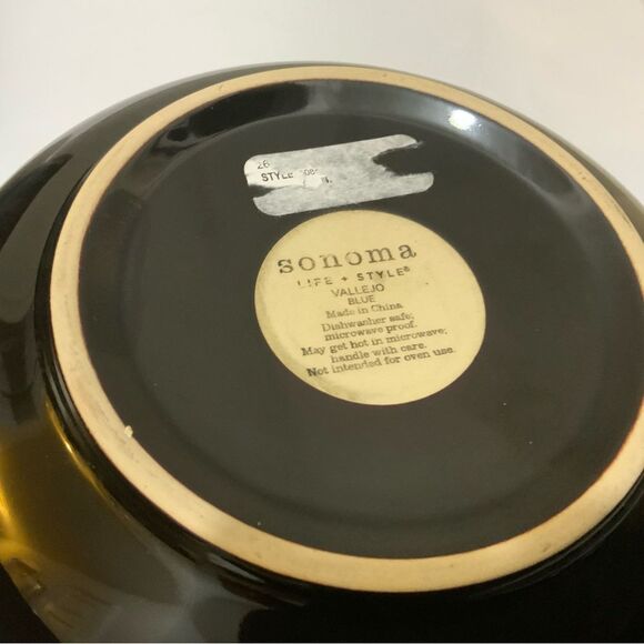 Sonoma LIFE + STYLE VALLEJO BLUE Pasta Vegetable bowl 9” G13 - Picture 3 of 5